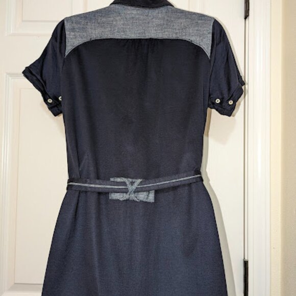 G-Star Raw Navy Blue Polo Dress Medium - Picture 3 of 9